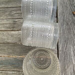 Elegant Clear Glass cups